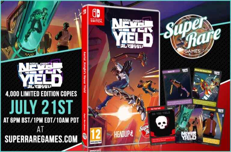 Aerial Knight's Never Yield obtient une sortie physique sur Switch
