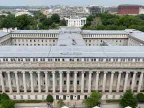 Le département du Trésor américain à Washington DC.