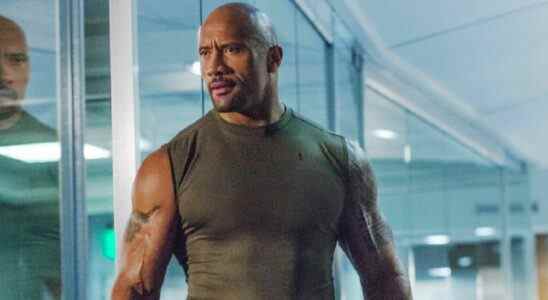 Dwyane Johnson in Furious 7.