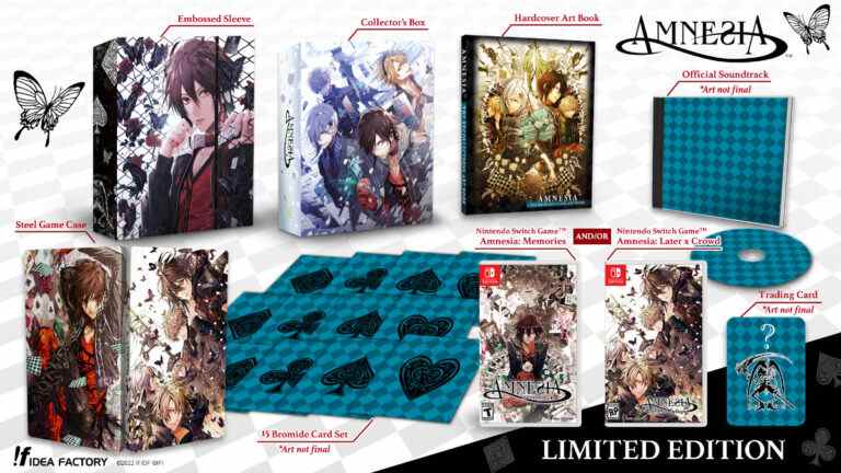 Amnesia: Memories and Amnesia: Later X Crowd for Switch sera lancé le 20 septembre dans l'ouest    
