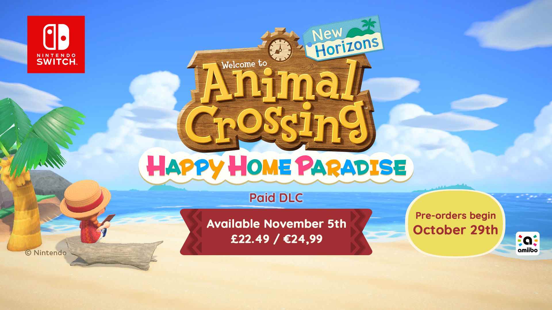 Animal Crossing: New Horizons - Happy Home Paradise DLC, le premier DLC payant pour le jeu