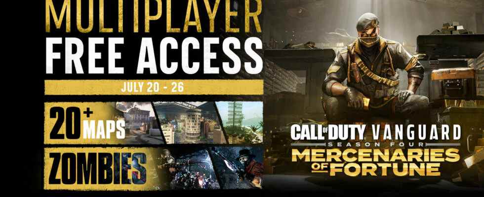 Call of Duty: Vanguard multijoueur et Zombies gratuits pendant une semaine