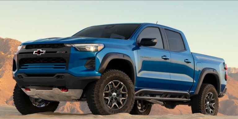 Comparaison entre le nouveau Chevy Colorado 2023 et le Toyota Tacoma