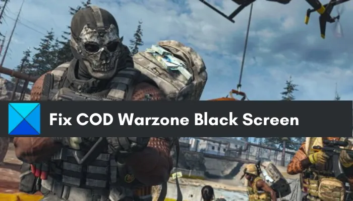 Correction de l'écran noir COD Warzone