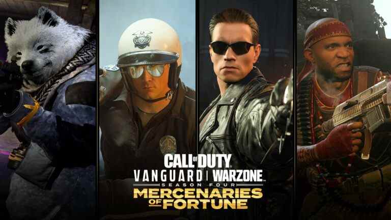 Date de sortie de la mise à jour de mi-saison COD Warzone et Vanguard Mercenaries of Fortune, Terminator Crossover et plus annoncés