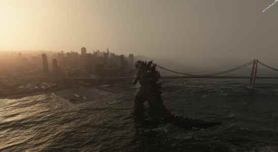 Godzilla menace San Francisco dans ce mod Microsoft Flight Simulator