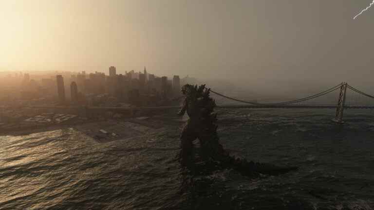 Godzilla menace San Francisco dans ce mod Microsoft Flight Simulator

