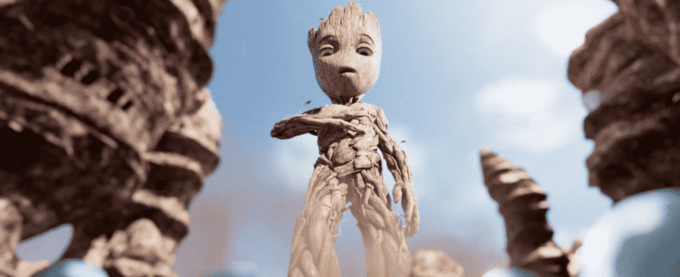 Groot laisse un déchirer dans la première bande-annonce de la courte série I Am Groot