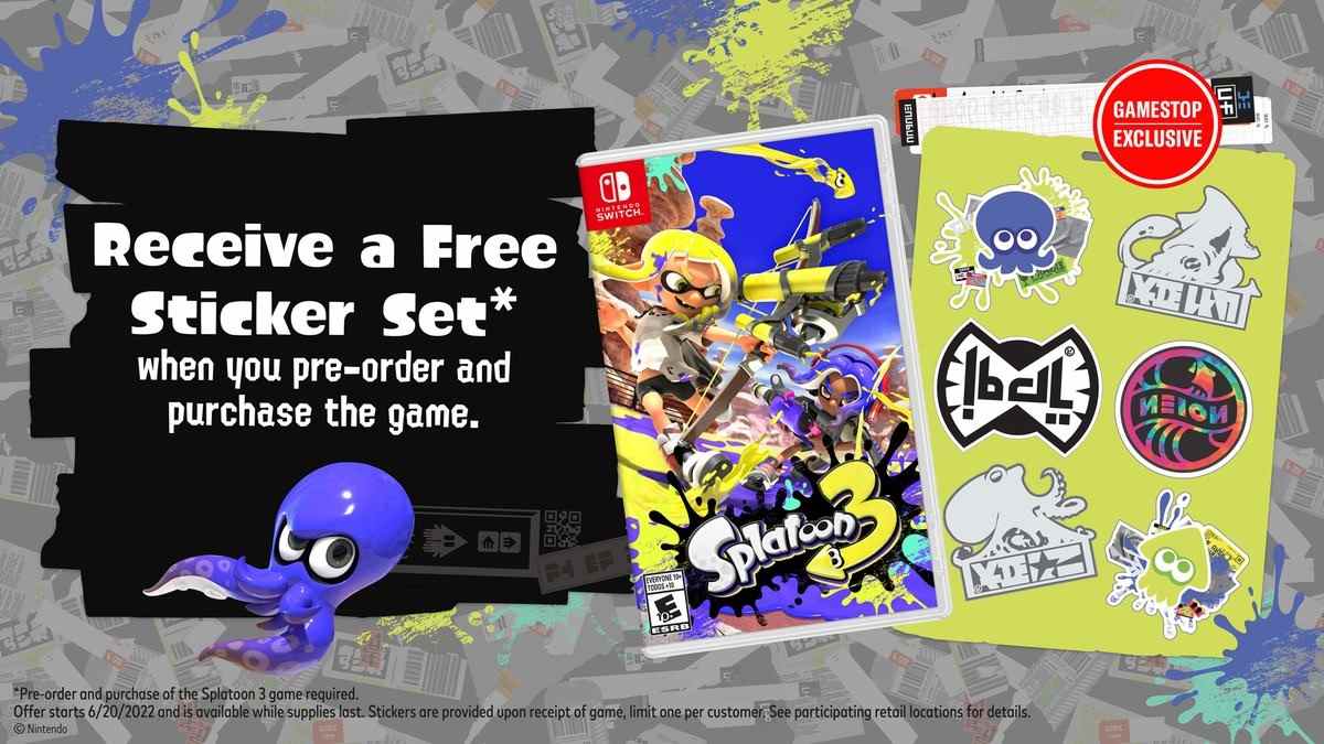 Arrêt du jeu bonus de précommande de Splatoon 3