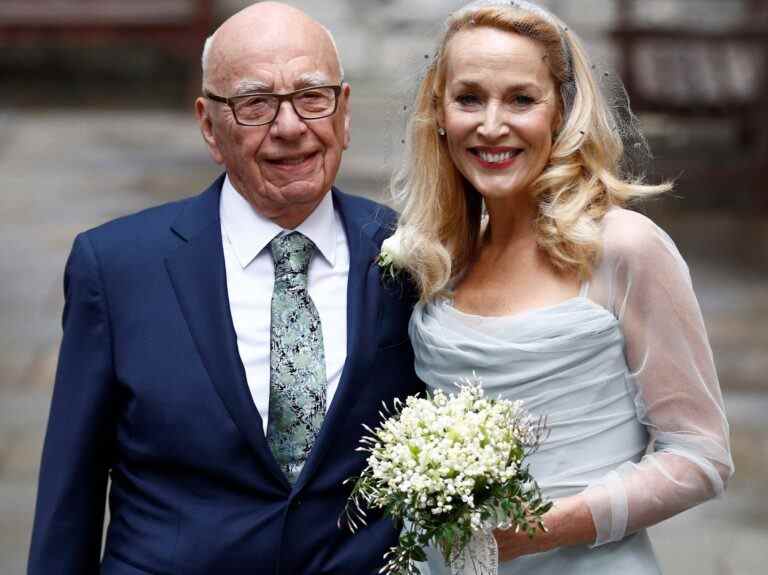 Jerry Hall demande le divorce de Rupert Murdoch