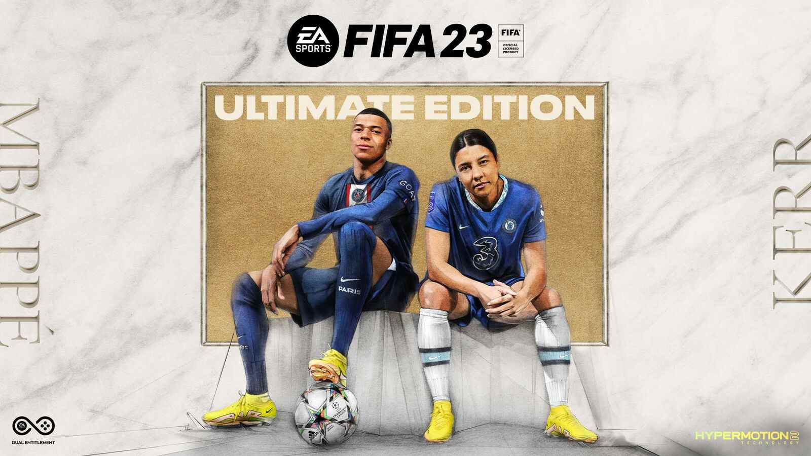 Kylian Mbappe et Sam Kerr sont sur la couverture de FIFA 23 Ultimate Edition

