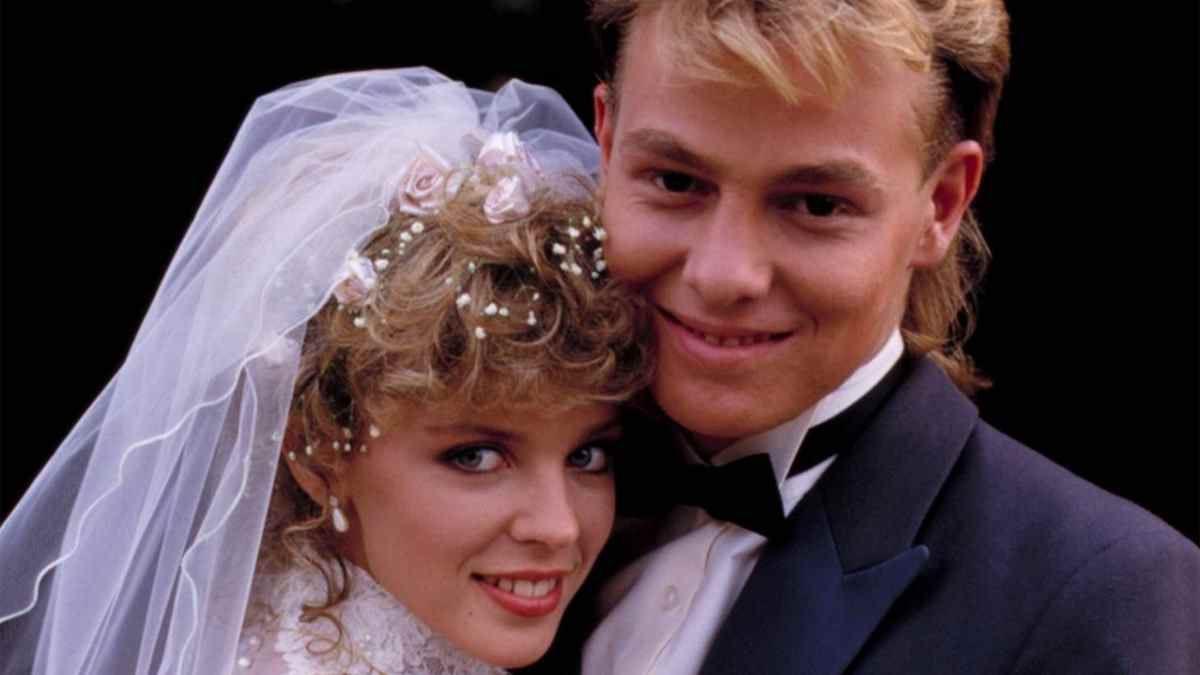 Neighbours Scott and Charlene Wedding Jason Donovan Kylie Minogue