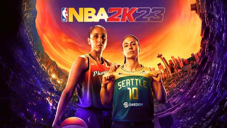 La couverture de NBA 2K23 WNBA Edition présente Sue Bird et Diana Taurasi