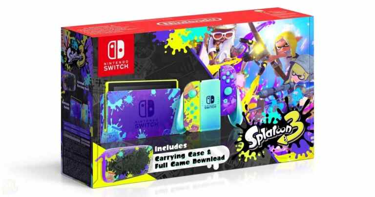 La nouvelle Nintendo Switch OLED sur le thème de Splatoon 3 arrive bientôt