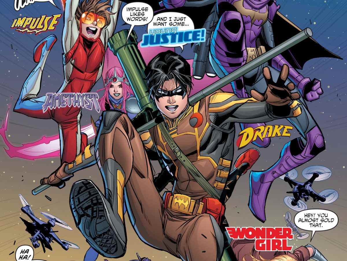 Le nouveau costume de Tim Drake avec son nouveau nom de code, 