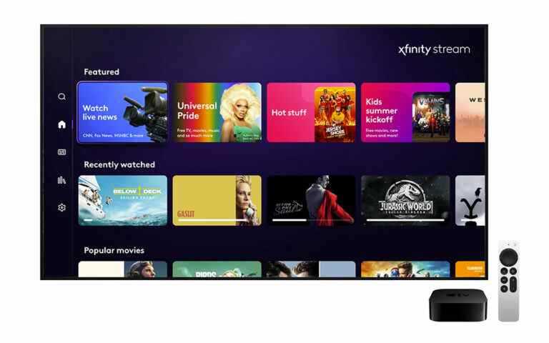 L’application Xfinity Stream actualisée de Comcast est lancée sur Apple TV