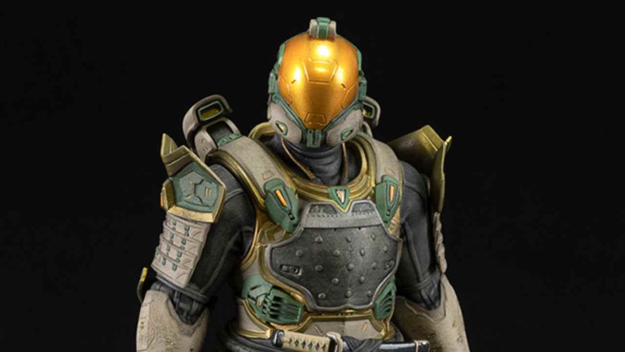 L'armure de samouraï 'Spartan Chonmage' de Halo Infinite recréée comme une figurine incroyable
