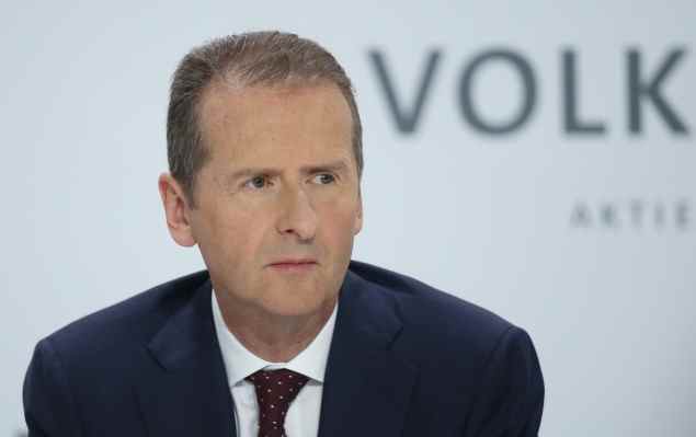 Le PDG du groupe VW, Herbert Diess, est absent