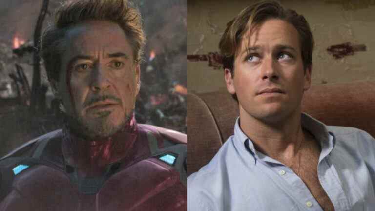 Le dernier rapport de la saga Armie Hammer implique que Robert Downey Jr. l'aide à se désintoxiquer
