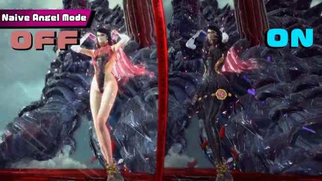 Mode ange naïf de Bayonetta 3