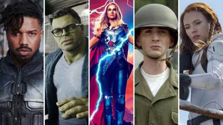 Michael B. Jordan, Mark Ruffalo, Natalie Portman, Chris Evans, Scarlett Johansson in Marvel