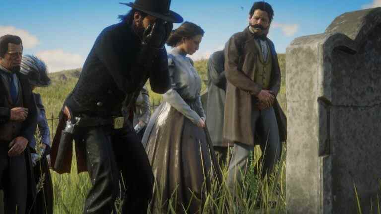 Les funérailles de Red Dead rendent un hommage respectueux à l'opus western de Rockstar, à l'exception de celui qui a explosé
