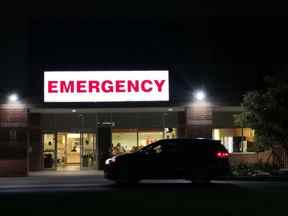 L'entrée de la salle d'urgence est illustrée à l'hôpital Northumberland Hills à Cobourg, en Ontario.  le 21 septembre 2021.