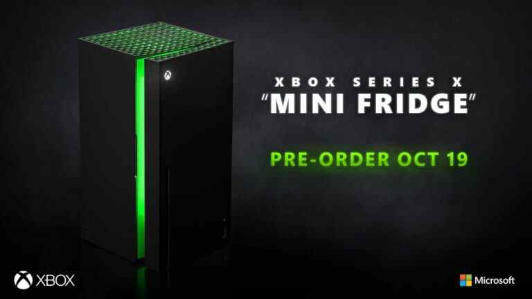 Les précommandes de mini-réfrigérateurs Xbox Series X commencent la semaine prochaine