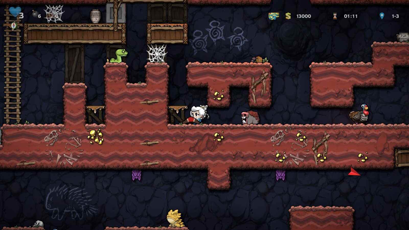 Les premiers niveaux de Spelunky 2 sont désormais plus conviviaux

