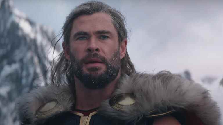 Chris Hemsworth as Thor in Thor: Love and Thunder