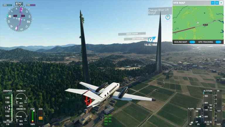 Microsoft Flight Sim a empalé le Japon avec deux flèches massives

