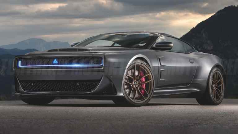 Muscle car électrique Dodge eMuscle 2025 : fumez-les tous les quatre