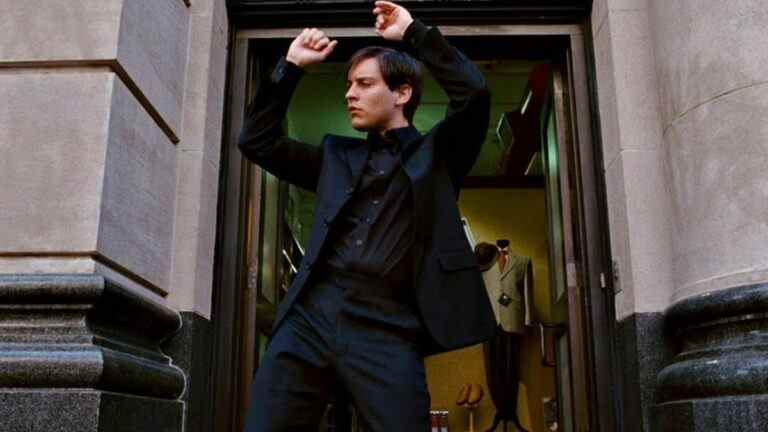 Tobey Maguire dancing in Spider-Man 3