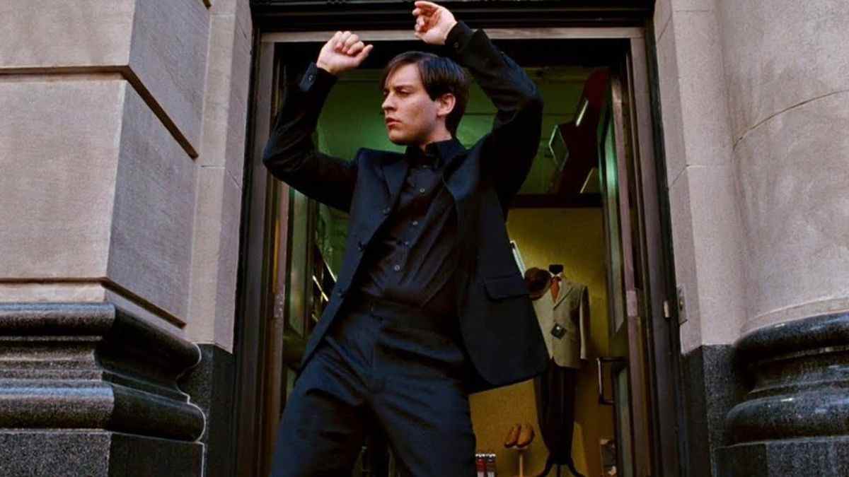 Tobey Maguire dancing in Spider-Man 3