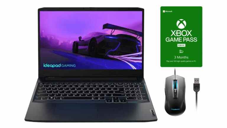 Ordinateur portable de jeu Lenovo Budget avec forfait GTX 1650 pour seulement 550 $