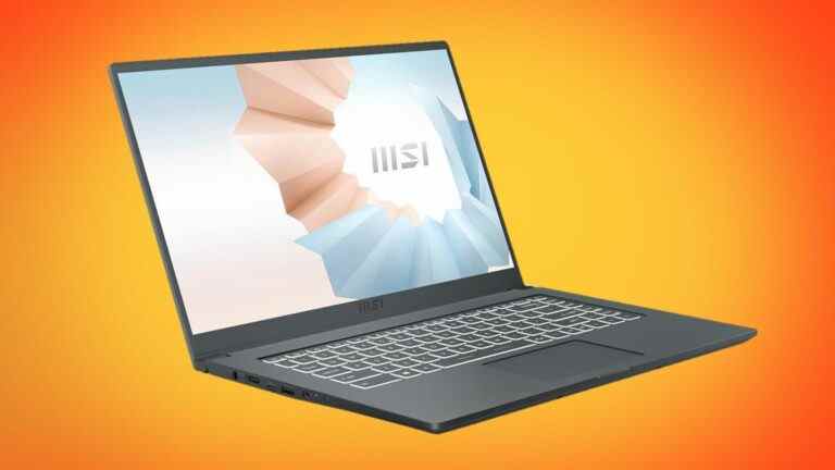 Ordinateur portable professionnel MSI Modern 15A Intel i5 4,5 GHz maintenant 749 $ chez Newegg