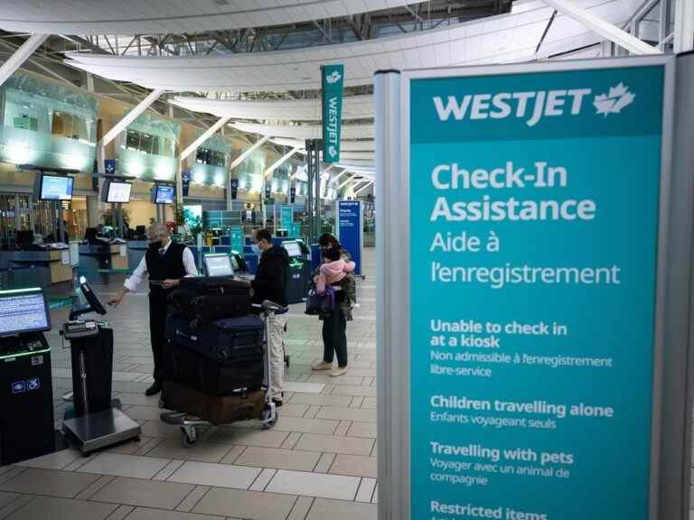 Panne du système WestJet affectant «par intermittence» les opérations de la compagnie aérienne