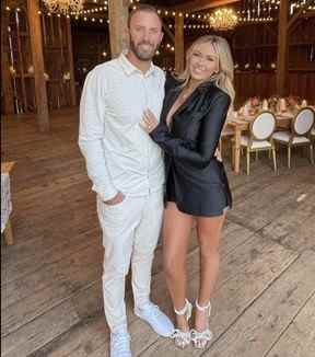 La star de la PGA, Dustin Johnson, était là avec sa principale pression, Paulina Gretzky.  (PAULINA GRETZKY/ INSTAGRAM)