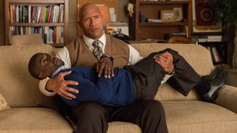 Kevin Hart and Dwayne Johnson in Central Intelligence