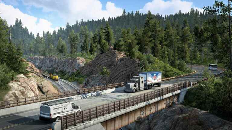 Regardez un trajet de 30 minutes à travers la magnifique extension Montana d'American Truck Simulator
