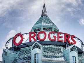 Le Rogers Building, le campus d'entreprise vert du conglomérat médiatique canadien Rogers Communications Inc., au centre-ville de Toronto.