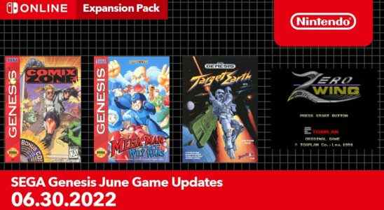 SEGA Genesis – Nintendo Switch Online ajoute Comix Zone, Mega Man: The Wily Wars, Target Earth et Zero Wing