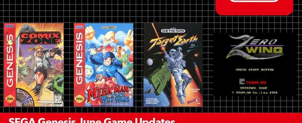 SEGA Genesis – Nintendo Switch Online ajoute Comix Zone, Mega Man: The Wily Wars, Target Earth et Zero Wing