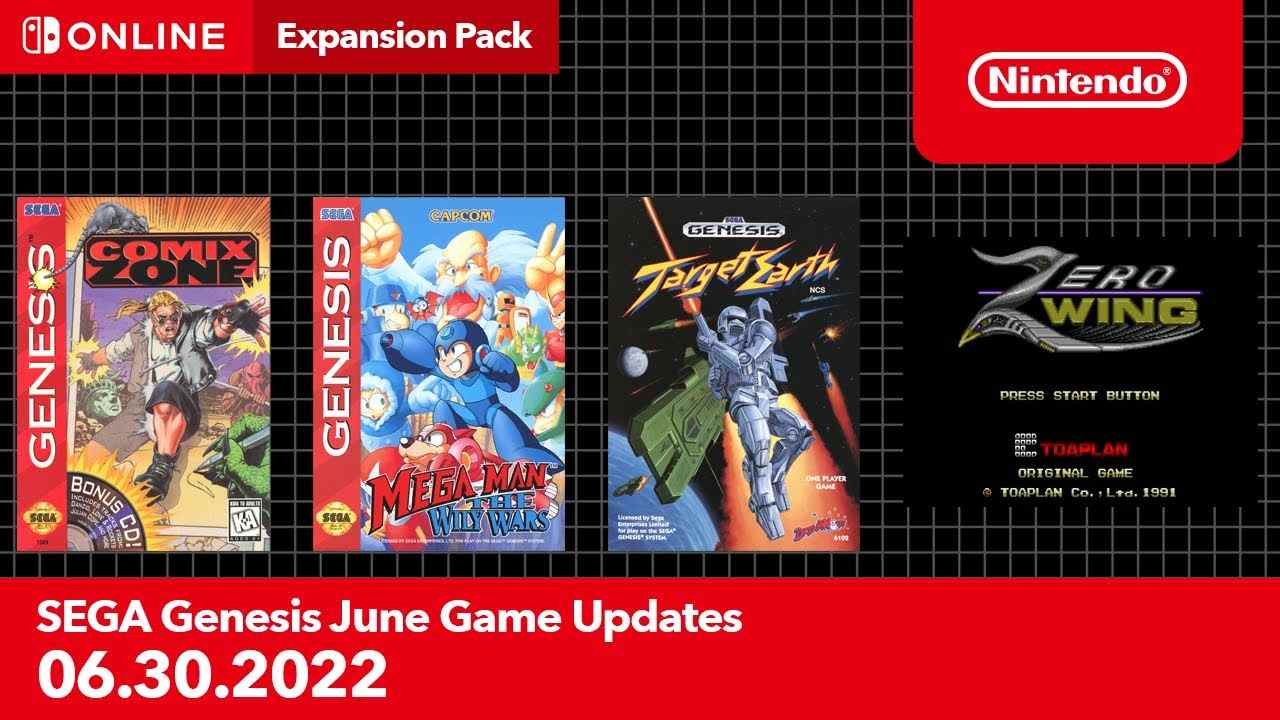 SEGA Genesis – Nintendo Switch Online ajoute Comix Zone, Mega Man: The Wily Wars, Target Earth et Zero Wing    
