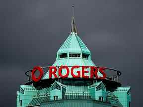 Vue générale du Rogers Building, quartiers de Rogers Communications, à Toronto, le 22 octobre 2021.