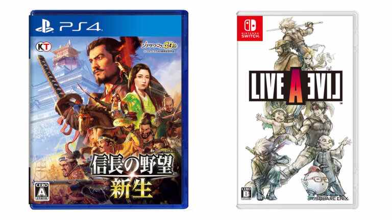 Sorties de jeux japonais de cette semaine : LIVE A LIVE, Nobunaga's Ambition : Rebirth, plus    
