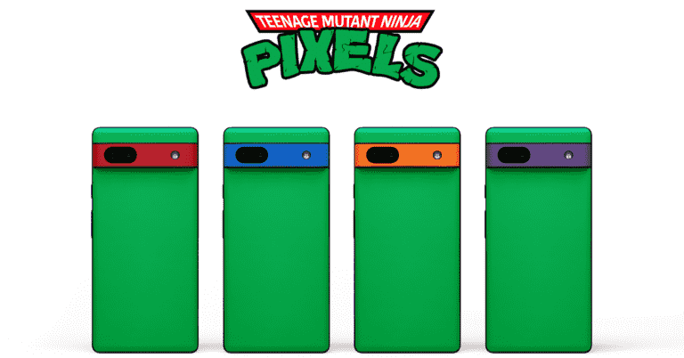 Teenage Mutant Ninja Pixels est le skin Pixel 6a sur le thème des tortues de Dbrand