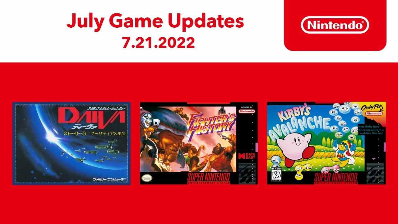 Three more SNES and NES games have been added to Switch Online