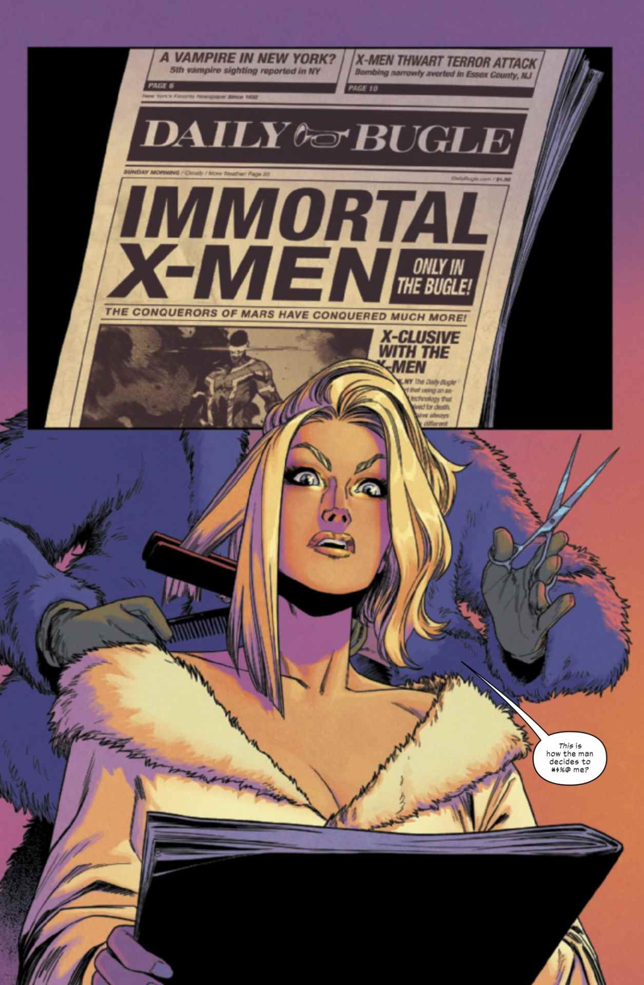 X-Men : la page du gala des Flammes infernales #1