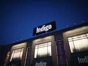 Indigo Books & Music signalisation à l'extérieur d'un magasin au centre commercial Yorkdale à Toronto.